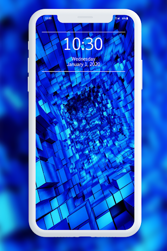 Blue Wallpaper - Image screenshot of android app