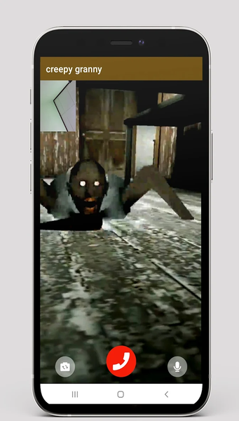 Scary Creepy granny call prank - Image screenshot of android app