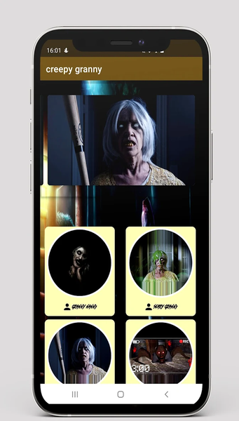 Scary Creepy granny call prank - Image screenshot of android app
