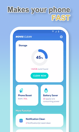 Novis Clean - cleaner, booster - عکس برنامه موبایلی اندروید