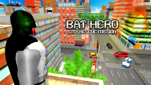 Green Bat Hero City Rescue Mission - عکس بازی موبایلی اندروید