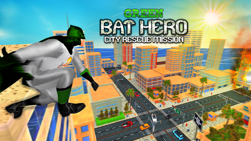 Green Bat Hero City Rescue Mission - عکس بازی موبایلی اندروید