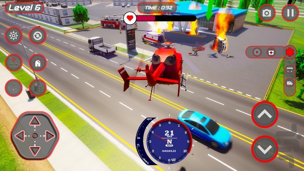 بازی ماشین آمبولانس - Gameplay image of android game