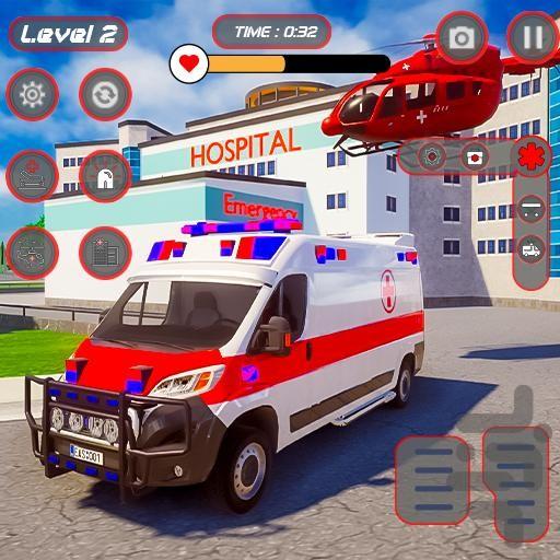 بازی ماشین آمبولانس - Gameplay image of android game