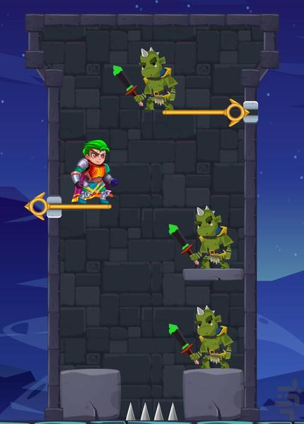 بازی قهرمان نجات - Gameplay image of android game