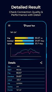 Speed Test - Wifi Speed Test - عکس برنامه موبایلی اندروید