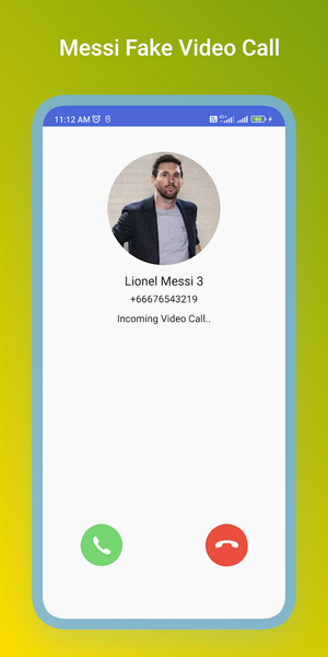 Ronaldo Messi Fake Video Call - Image screenshot of android app