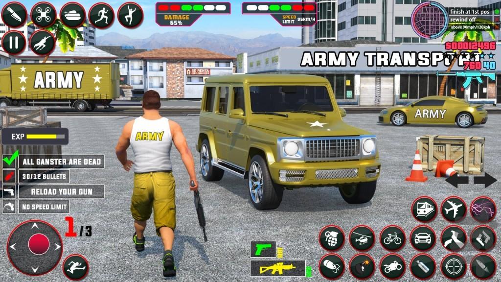 بازی ماشین نظامی - Gameplay image of android game