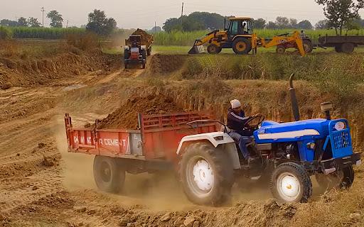 Tractor Trolley Farming Drive - عکس بازی موبایلی اندروید