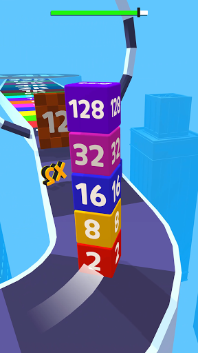 Merge Road Cube 2048 - Image screenshot of android app