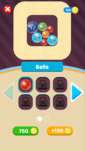 2048 Balls! - Drop the Balls! Numbers Game in 3D - Gameplay image of android game