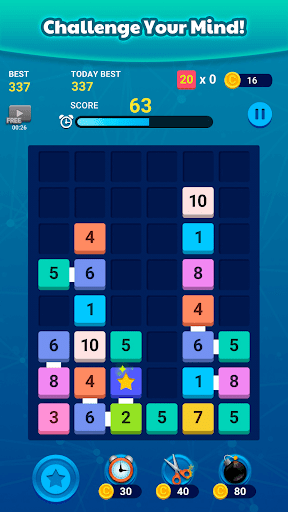 Merge Block: Number Merge Game - عکس بازی موبایلی اندروید