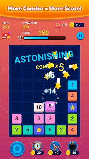 Merge Block: Number Merge Game - عکس بازی موبایلی اندروید