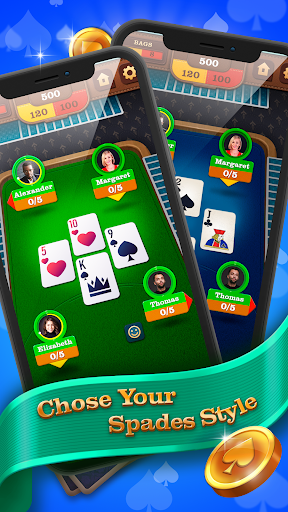 Spades: Classic Card Game - عکس بازی موبایلی اندروید