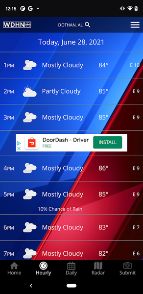 WDHN Wiregrass Weather - عکس برنامه موبایلی اندروید