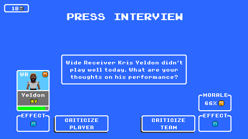 Retro Bowl - Gameplay image of android game