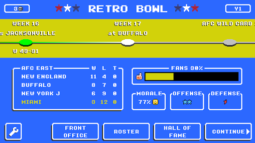 Retro Bowl - Gameplay image of android game