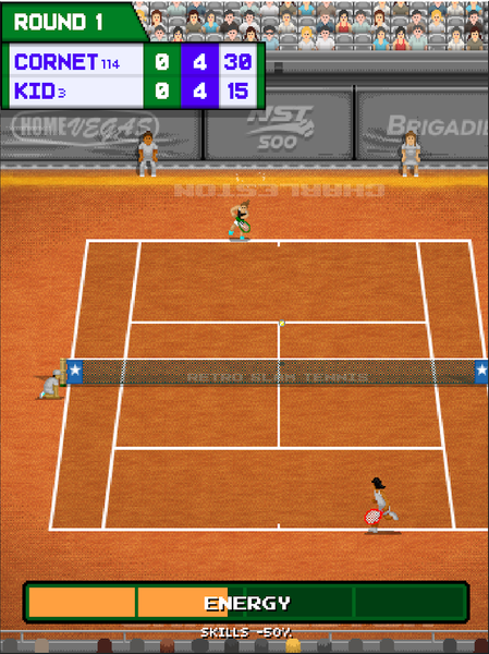Retro Slam Tennis - عکس بازی موبایلی اندروید