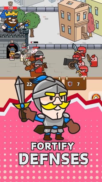 Square Warriors: Puzzle TD RPG - Gameplay image of android game