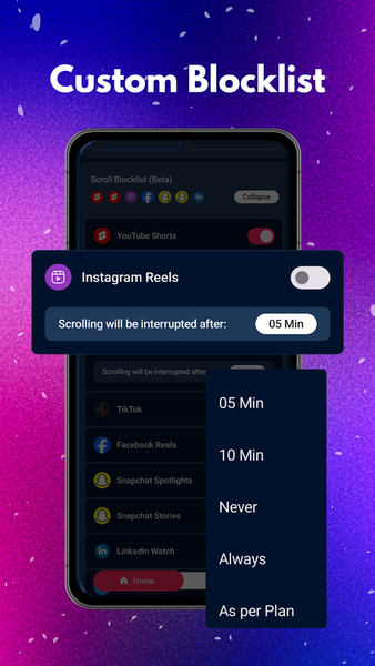 NoScroll: Block Reels & Shorts - عکس برنامه موبایلی اندروید