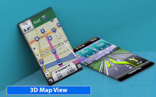 GPS Live Map Direction Navigation - Street View ۳D - عکس برنامه موبایلی اندروید