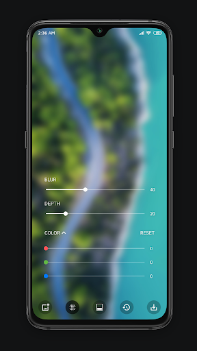 Blurone: Blur effect wallpaper & dock - Image screenshot of android app