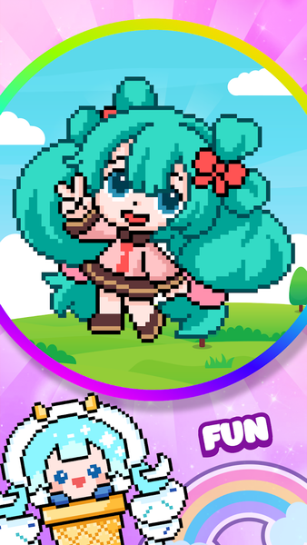 Fun Pixel Pop Meme Color - عکس بازی موبایلی اندروید