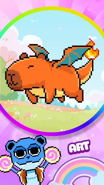 Fun Pixel Pop Meme Color - عکس بازی موبایلی اندروید