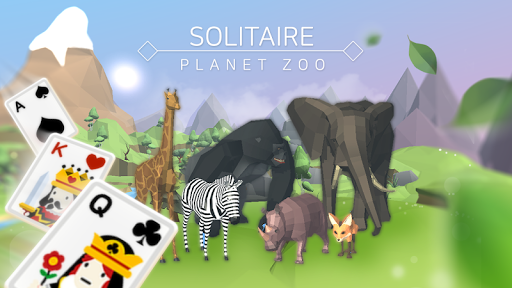Solitaire : Planet Zoo - Gameplay image of android game