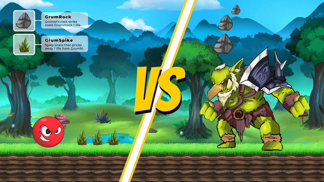 Grumbl - Bouncy Adventures - Gameplay image of android game