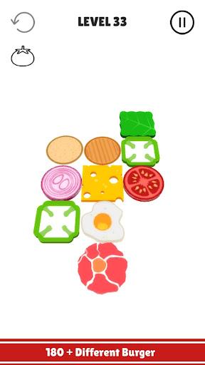 Delicious Burger Cooking Free Puzzle - Gameplay image of android game