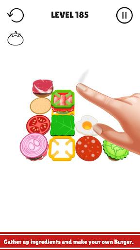 Delicious Burger Cooking Free Puzzle - Gameplay image of android game