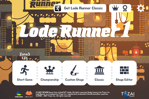 Lode Runner 1 - Gameplay image of android game