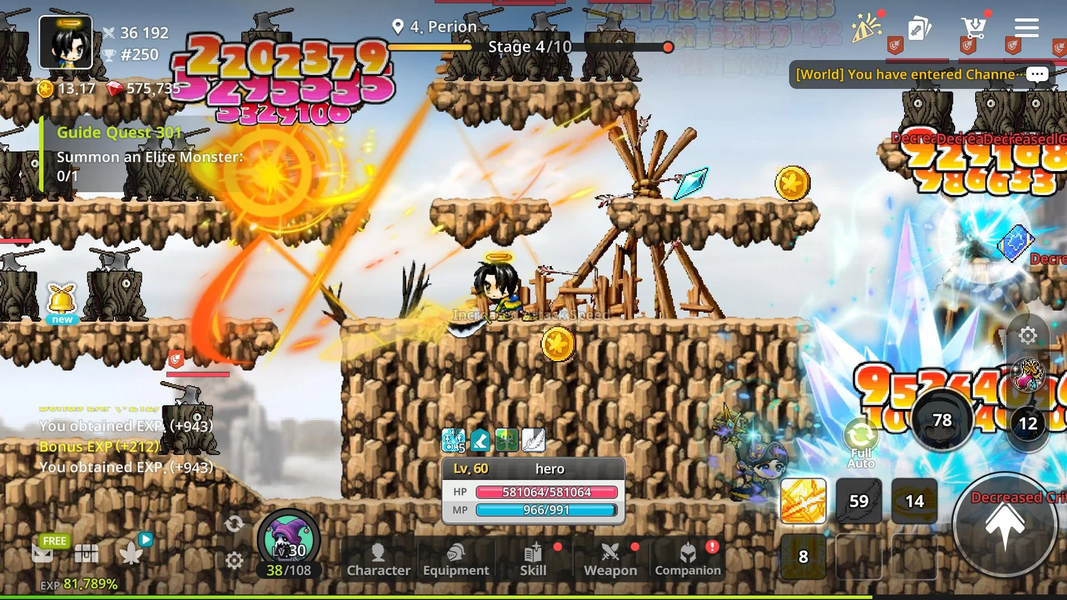MapleStory : Idle RPG - Gameplay image of android game