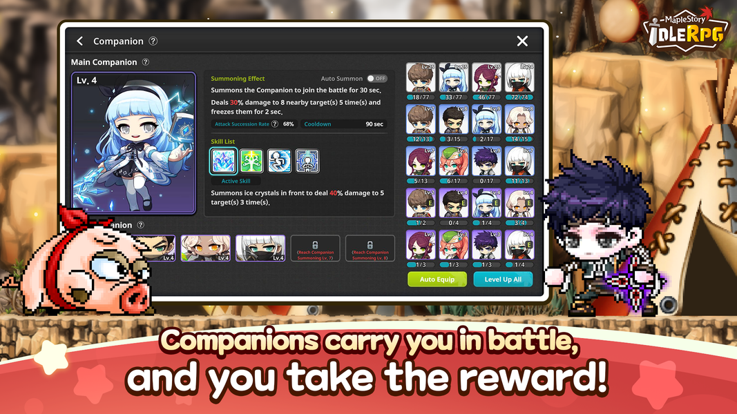 MapleStory : Idle RPG - Gameplay image of android game