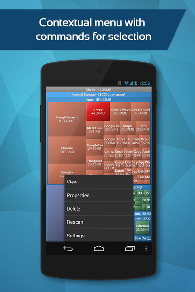 DataSize Explorer - عکس برنامه موبایلی اندروید