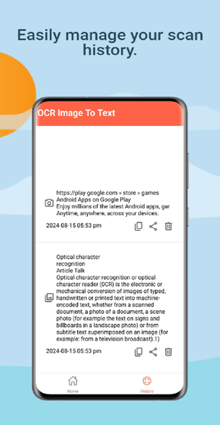 OCR Image To Text - عکس برنامه موبایلی اندروید