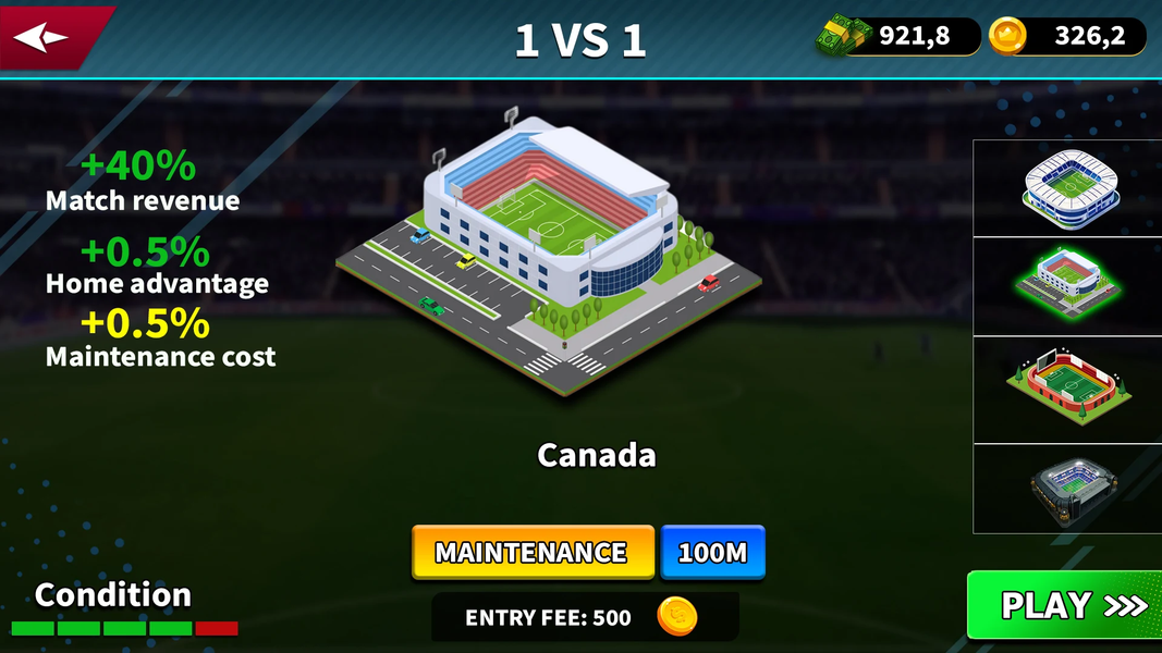 Football Dream World soccer - Gameplay image of android game