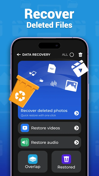 AI - Recover Delete All Files - عکس برنامه موبایلی اندروید