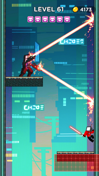 Mr Blade Hero: Teleport Master - Gameplay image of android game