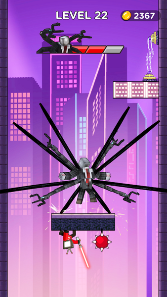 Mr Blade Hero: Teleport Master - Gameplay image of android game