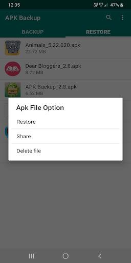 Apk Backup & Restore - Tool - Image screenshot of android app