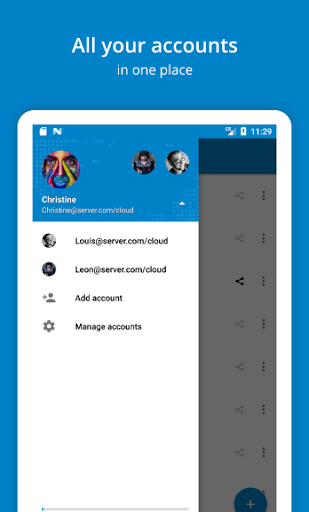 Nextcloud - عکس برنامه موبایلی اندروید