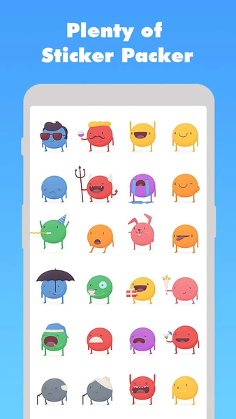 SmileSticker - Emoji&Gif - عکس برنامه موبایلی اندروید