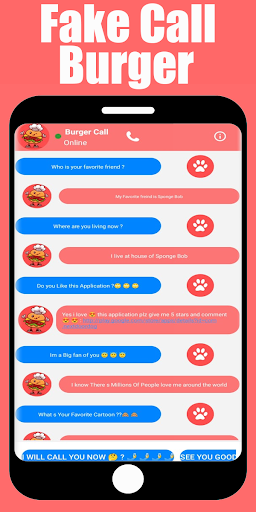 Fake Call Burger - Prank Call - عکس برنامه موبایلی اندروید