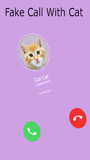 Cute Cat Prank Call - Fake Cal - عکس برنامه موبایلی اندروید