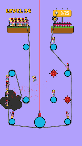 Rope Rescue! - Unique Puzzle - Gameplay image of android game