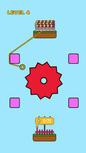 Rope Rescue! - Unique Puzzle - Gameplay image of android game