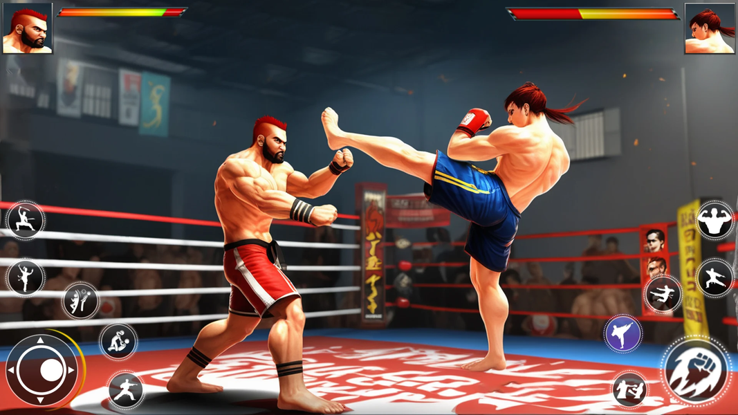 Kung Fu GYM: Fighting Games - Gameplay image of android game