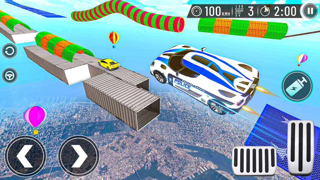 Police GT Car Stunts: Car Race - عکس بازی موبایلی اندروید